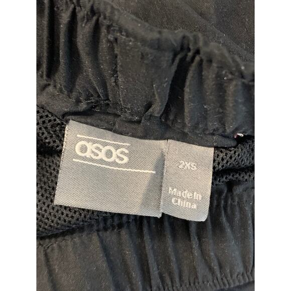 ASOS Women's Casual Athletic Shorts Drawstring Waist Stretch Black Size XXS - Picture 3 of 4